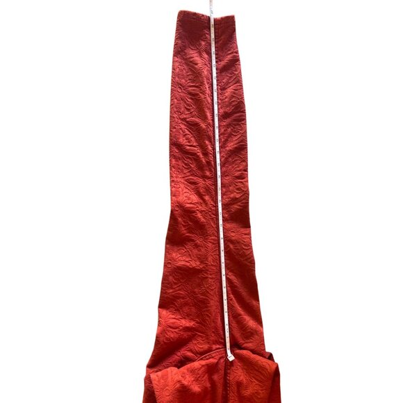Pilcro & The Letterpress Rust High-Rise Skinny Pants Size 29 Textured Floral - Picture 8 of 8
